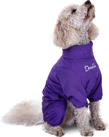 Рушник для собак Mikki Doodles, розмір L, фіолетовий, для кучерявої шерсті, швидковисихаючий, з мікрофібри