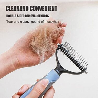 Бурштук для собак та котів EdirFtra, щітка для грумінгу, видалення підшерстка, 17 * 9 см