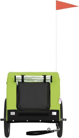 SECOLI Причіп для собак, візок для собак, буги для собак з відбивачем. Причіп для велосипеда для собак до 45 кг, зелений, 136 x 69 x 73.5 см