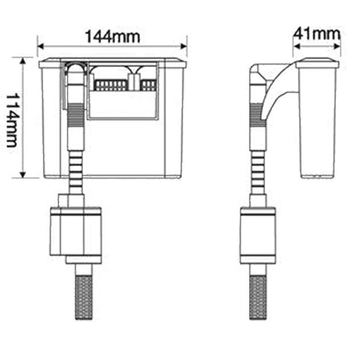 Фільтр для акваріума SunSun HBL-803 Hang On, 500 л/год, 6 Вт, до 150 літрів