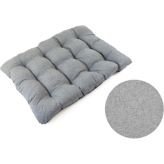 Килимок для собак середніх порід 70x55x7 см - Водонепроникна тканина, неслизький - Килимок для собак, котів, кроликів, 100x70x8 см, сіре лляне полотно