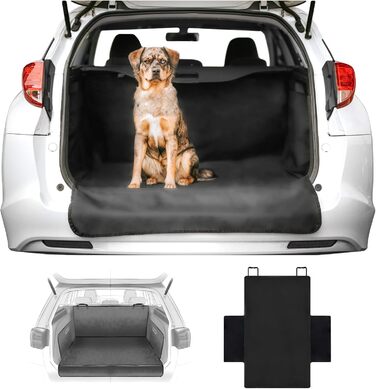 Захист для багажника автомобіля для собак - True Animal Love® - для маленьких авто, універсальний, сірий