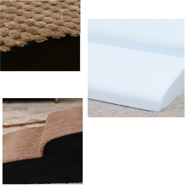 Сходинки для котів та собак Yanman 2 сходинки, для дивану, з щільного пінопласту, знімний чохол, бежевий