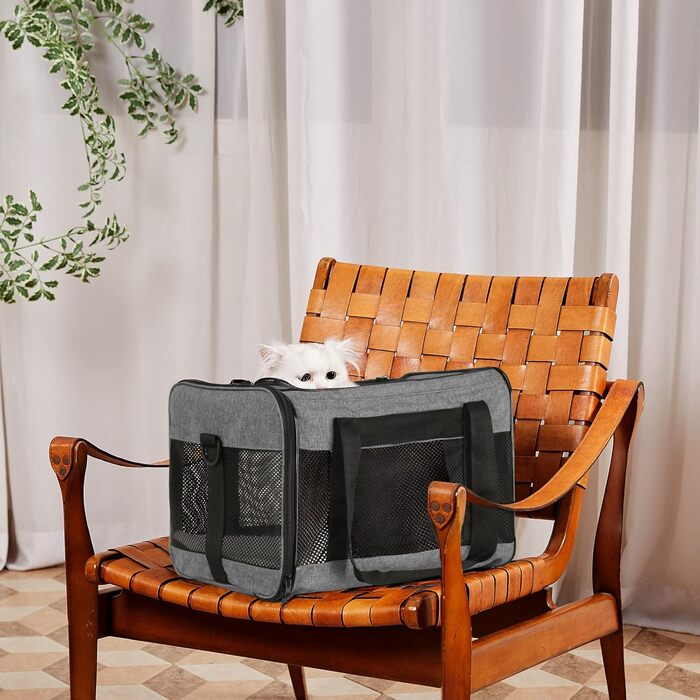 Трансформер для домашніх тварин X-ZONE: переноска для собак та котів, середнього та малого розміру, чорного кольору (44 x 28 x 28 см)