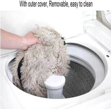 Ортопедичне ліжко для собак великих порід, Khaki, Ø 110 см. М'яке, зручне, з м'якою оббивкою, для дому, велике, миється