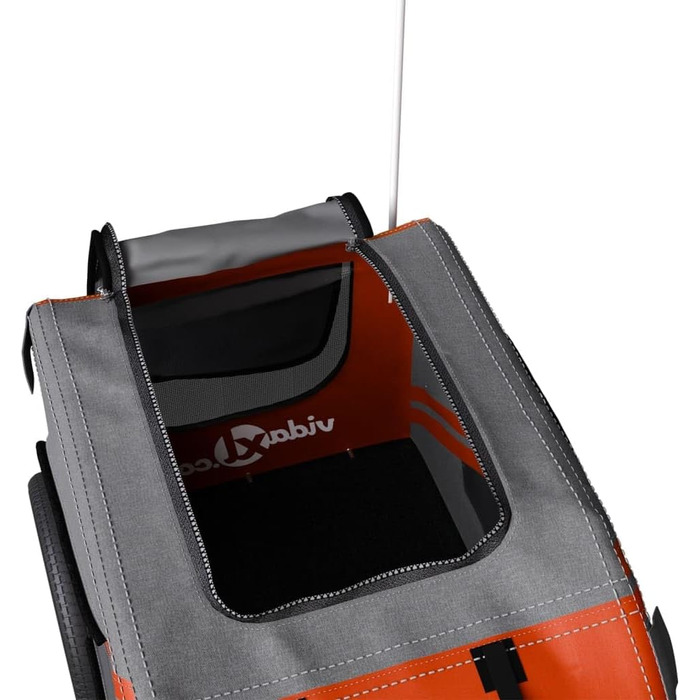 Причеп для тварин Bicycletrailer-9386-DYQ-251114-MWYT (133,5x69x73,5 см, помаранчевий та чорний)