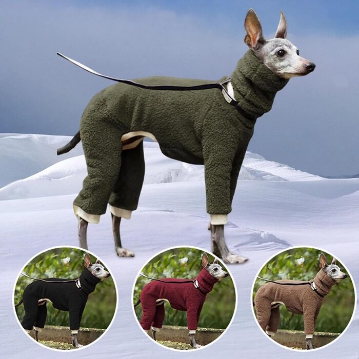 Зимовий теплий пуловер для собак, піжама з флісу, теплий пуловер для грейхаундів, вітронепроникний зимовий одяг для середніх та великих собак, оранжевий, XL