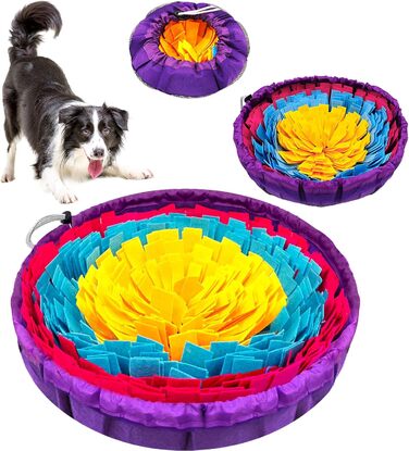 Schnüffelmatte для собак великих порід та силіконова липка поверхня, інтерактивна іграшка-головоломка, щоб зайняти собаку, розвиваюча нюховий килимок для повільного годування. Нюховий килимок (76,2 x 45,7 см) + 1 x липка поверхня (20,3 x 20,3 см) для всіх