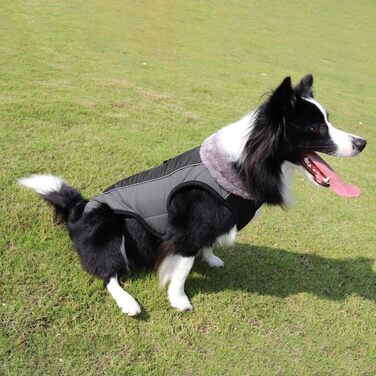 Тепла зимова куртка для собак, відображаюча куртка для собак, одяг для собак, чорний XX-Large