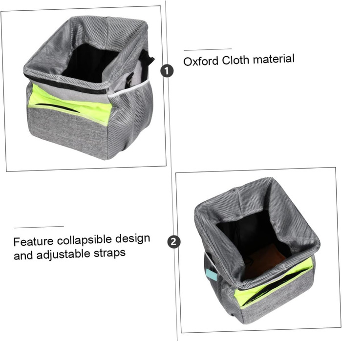 Дихаючий складаний кошик для тварин на велосипед LOLIPPYY, Oxford, знімний, водовідштовхуючий, для собак та котів