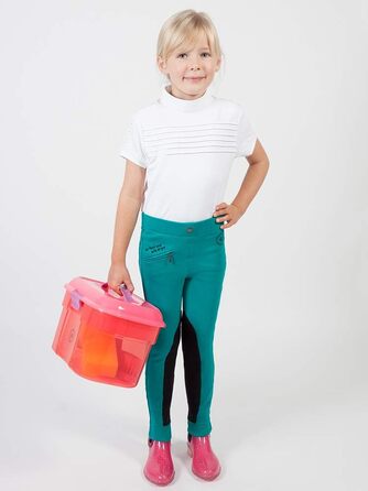 Дитячі штани для верхової їзди PFIFF Ella, 152, блакитно-чорний колір