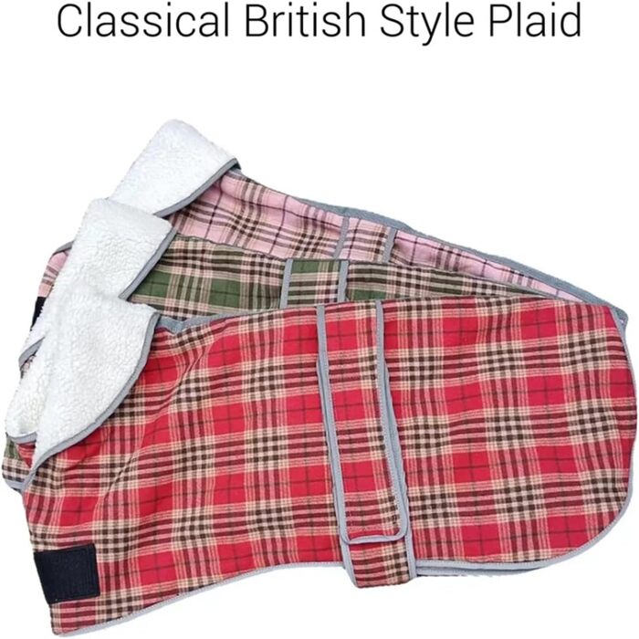 Тепла флісова жилетка для собак середніх та великих порід на зиму. Червона жилетка для собак Greyhound, Whippet з отвором для повідка та світловідбиваючими елементами.