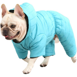 Теплий зимовий костюм-комбінезон для собак французького бульдога, мопса, бостон-тер'єра, пітбуля, коргі, для хлопчиків та дівчаток