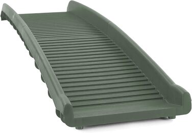 Рампа для собак, складна, антиковзка, оливковий, 155x40 см, до 90 кг