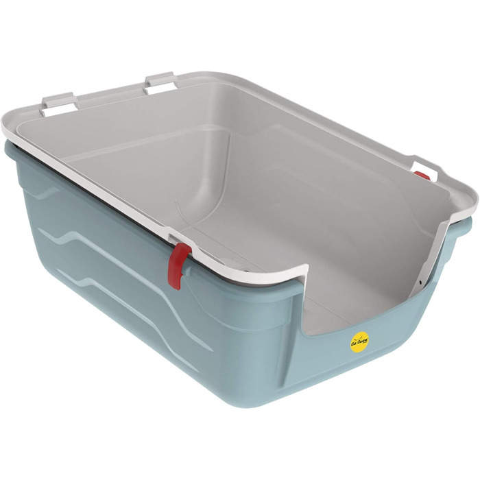 Туалет для котів Cat Centre з кришкою, лотком, дверцятами, совком та вугільним фільтром. Рожевий, 52x40x40 см / 55x40x40 см