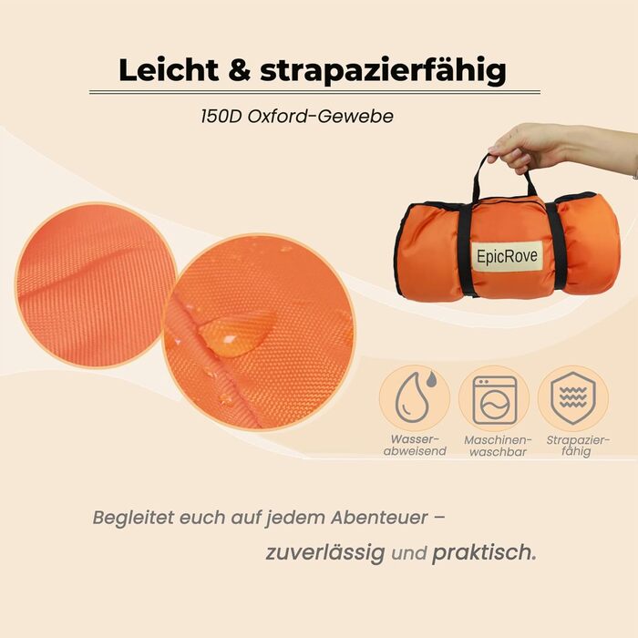 Водонепроникний килимок для собак RovePad Base 110x68 см - неслизький, миючий, стійкий до подряпин, для собак та котів, для подорожей та кемпінгу