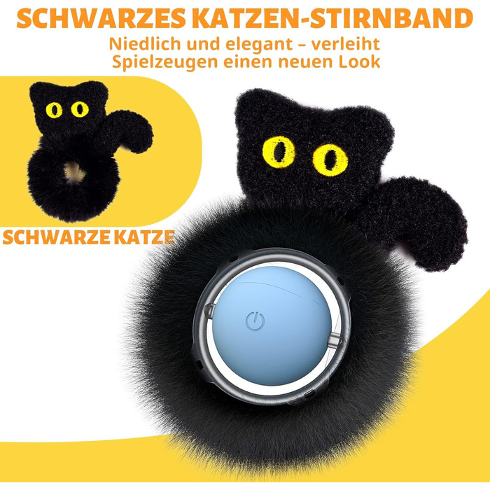 Іграшка для котів GoldenSun: м'ячик-дзюрчалка з рухом, килимок з мишками, приховане ігрове місце (3 шт.)