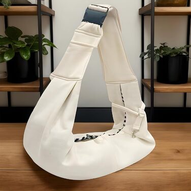 Сумка для собак | Дихаюча переноска для маленьких собак – регульовані ремені через плече та на груди, легкі аксесуари для тварин для піших прогулянок, відпочинку на природі, щоденних прогулянок (Бежевий)