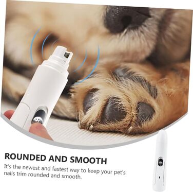 Електричний триммер для нігтів Milisten для собак та котів - тихий та безпечний, USB-зарядка