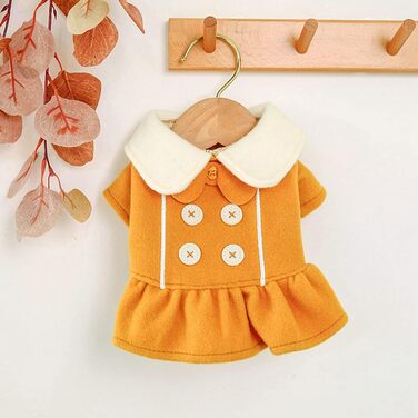 Сукня-тьюль для собак та котів, тепла зимова сукня-принцеса (XL, жовта)