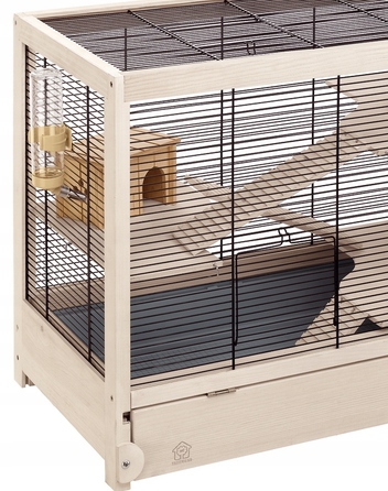 Дерев'яна клітка для гризунів FERPLAST HAMSTERVILLE, 60x34x49 см