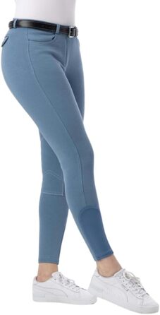 Верхні штани для верхової їзди Riding World Alexandrie для жінок та дітей | Штани для верхової їзди з накладкою на колінах з тканини | з кишенями спереду | Легінси для верхової їзди в шести кольорах | Екіпірування для верхової їзди розмір 104-176 та 32-44