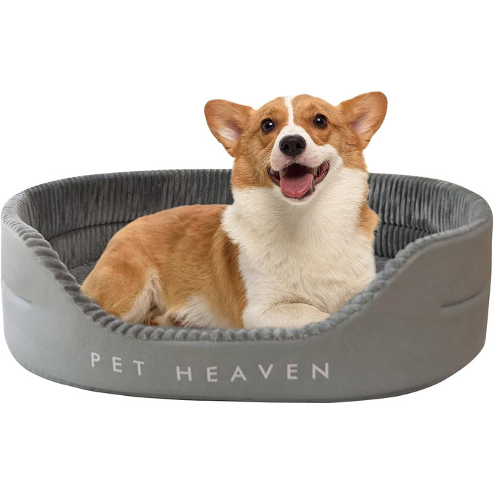 Ортопедичне ліжко для собак PETCUTE середнього розміру, миється, подушка для собак, котячі ліжка, кошик для собак з неслизьким дном, заспокійливе ліжко для домашніх тварин, блакитний+сірий