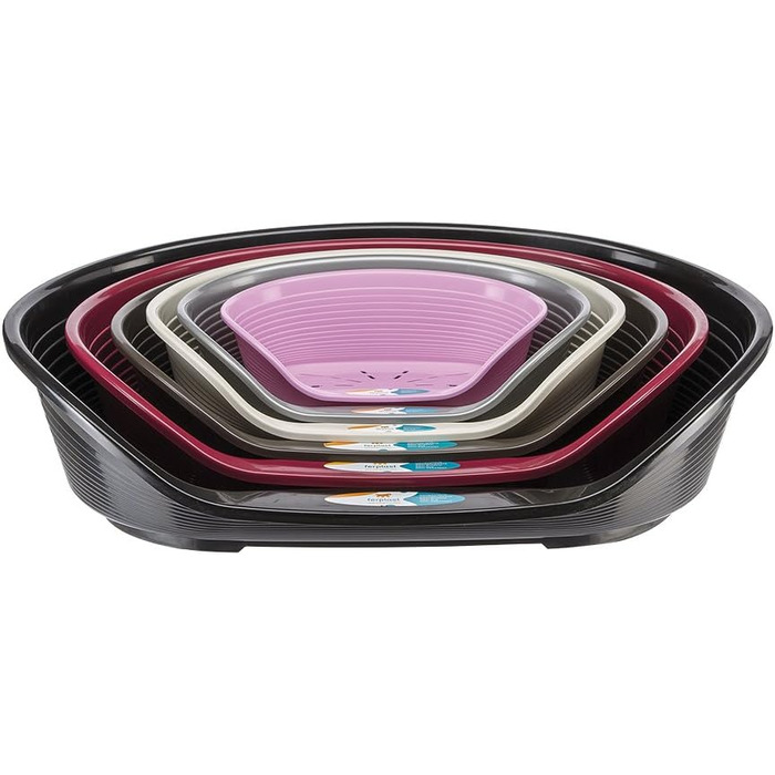 Лежанка для собак та котів Ferplast Siesta Deluxe 4, рожева, 61.5 x 45 x 21.5 см