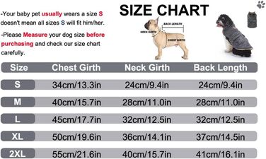 Зимовий теплий пуховик для собак з протекторними отворами, вітронепроникна куртка для холодної погоди, бавовна, костюм для цуценят, маленьких та середніх собак, розмір XL (Стиль 1: Темно-сірий) XL: Обхват грудей: 50 см / 19.6 дюймів Стиль 1: Темно-сірий