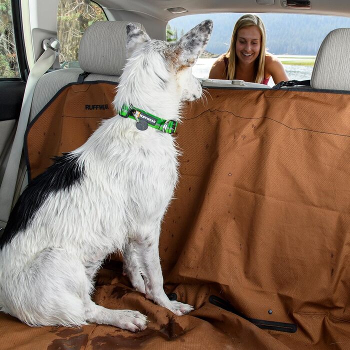 Автогамак для собак RUFFWEAR, універсальний, сірий, захисне покриття на заднє сидіння