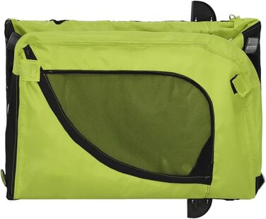 SECOLI Причіп для собак, візок для собак, бугі для собак з відбивачем. Причіп для велосипеда для собак до 30 кг, зелений, 124 x 53 x 53 см