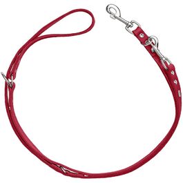 HUNTER Рулетка для собак Grenada, червона, з натуральної шкіри, 13/200, 1,3 см, 200 см, ручна робота, Німеччина, для тренувань та повсякденного використання