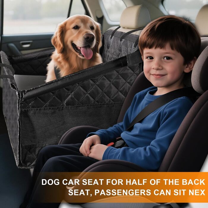 Підвищення для собак у машину - чорний L, для великих та середніх порід