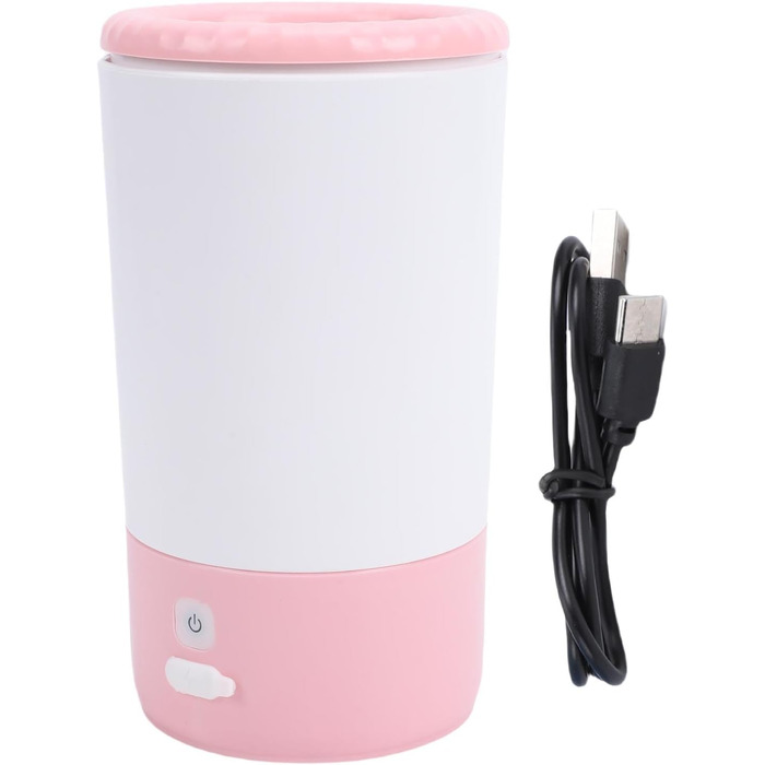 Електричний мийник лап для собак Asixxsix, портативний, USB, рожевий