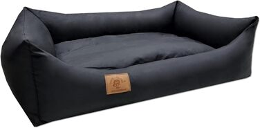 Крісло-лежанка для собак та котів Odol-Plu, 90 x 60 см, водовідштовхувальне, чорне