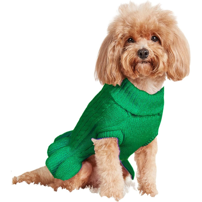 Теплий зручний светр для собак, розмір M, акрил, з коміром-горловиною, для собак маленьких та великих порід, 5,9–7,3 кг