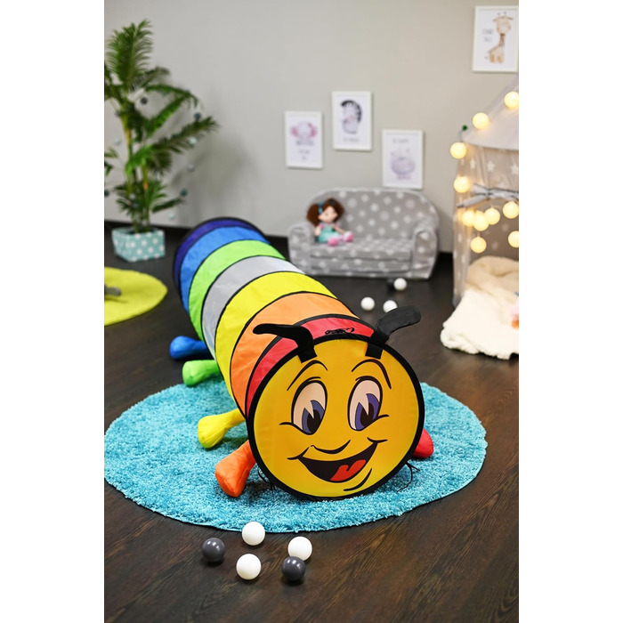 Ігровий тунель-гусениця Knorrtoys, яскравий дитячий тунель для ігор