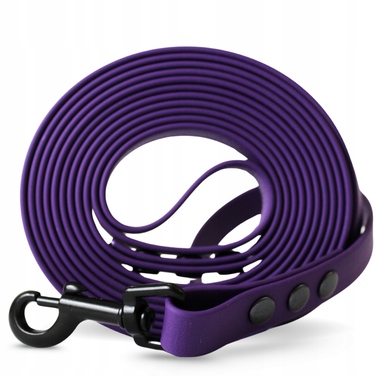 Повідець для собак (малих та великих) 10м, водонепроникний, міцний, довгий, фіолетовий