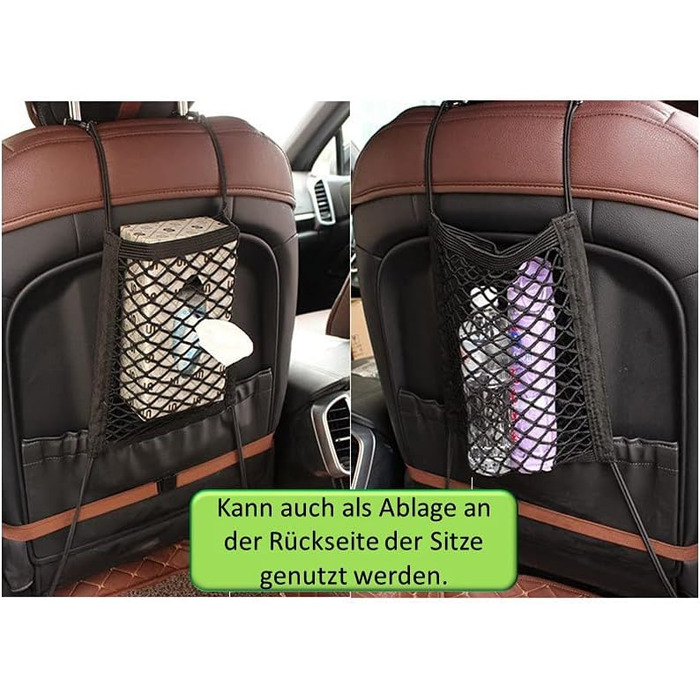 Сітчаста перегородка для собак у машину, універсальна для передніх сидінь, з 2 кишенями для зберігання