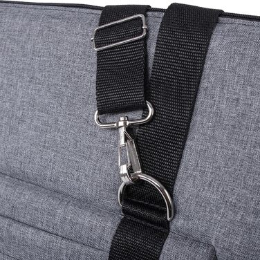 Сумка-переноска для собак BOUTIQUE ZOO XL до 15 кг – велика переноска для середніх собак та котів – м'яка, складна та пральна – 52×35×39 см – сіра