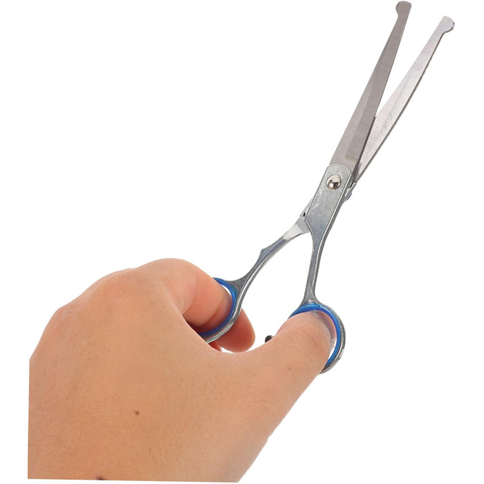 Набір професійних ножиць для грумінгу собак та котів. Зручні ножиці з вигнутими та прямими лезами. Зі сталі, з кейсом.