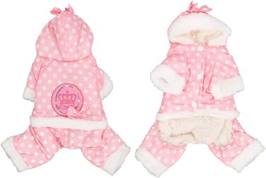 Теплий зимовий пуховик-худі для собак, розмір M - Rosenate