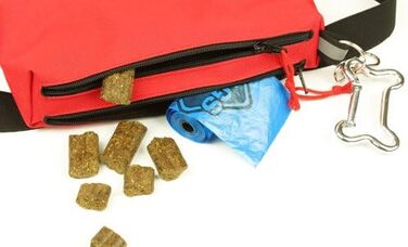 Сумка для корму та ласощів Long Black Edition - тренувальна сумка для собак