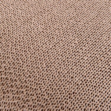 Кігтечка для котів CanadianCat Satellite 2.0 Lounge XXL | З гофрокартону з м'ятою | Колір: горіх | 76 x 24 x 24 см