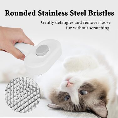 Набір для догляду за тваринами Okiki: щітка для собак і котів, ножиці для обрізання кігтів, гребінець від бліх - комплект для довго- та короткошерстих тварин