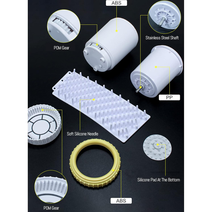 Очисник лап для собак PJDDP з рушником: портативний, силіконовий, для собак і котів, масаж, видалення бруду (сірий)