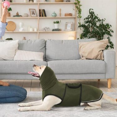 Світшот для собак IDOMIK з капюшоном, дихаючий, для грози, феєрверків, візитів до ветеринара, розлуки, регульований, звукоізоляційний, захист від шуму, розмір M (Обхват грудей: 45-54 см)