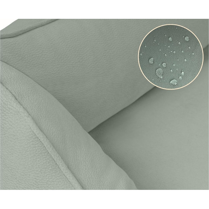 Ортопедичне ліжко для собак Knuffelwuff Oliver, XXL, м'ятного кольору | Зносостійке покриття з ефектом замші | Memory Foam | Водовідштовхувальне, пране | Для захисту суглобів, міцне, для собак маленьких та великих порід, розмір 120 x 85 x 25 см