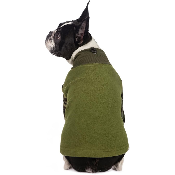 Теплий зимовий халат-піжама для собак, камуфляжний костюм, тепла куртка для собак, одяг для собак (зелений, 2XL, обхват грудей до 59.9 см)