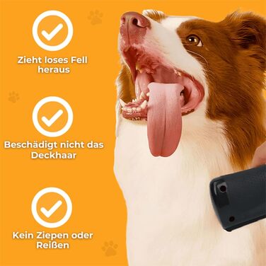 Ефективна щітка для собак та котів Fellwunder, Groomify: видалення линяння, комфортна ручка